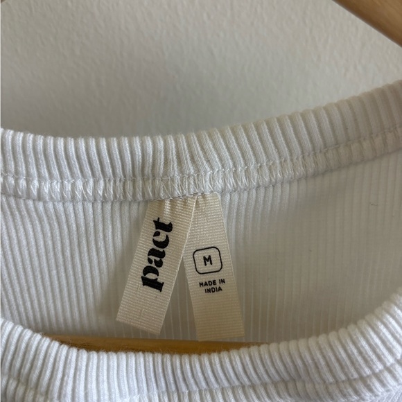 Pact White Ribbed Tank - Picture 2 of 6